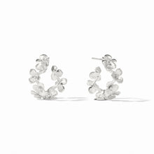 Load image into Gallery viewer, Silver Bloom Hoop