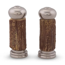 Load image into Gallery viewer, Antler with Pewter Salt & Pepper Set