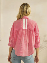 Load image into Gallery viewer, Red Stripe Blouse