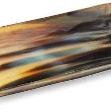 Load image into Gallery viewer, Decorative Horn Vanity Serving Tray Black & Brown 4x7"