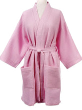 Load image into Gallery viewer, Short Waffle Weave Robe
