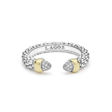 Load image into Gallery viewer, LAGOS Two-Tone Diamond Mini Versa Stacking Ring