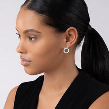 Load image into Gallery viewer, LAGOS Sterling Silver 15mm Caviar Spark Circle Drop Earrings
