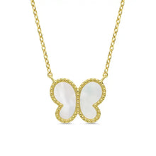 Load image into Gallery viewer, MOP Butterfly Necklace