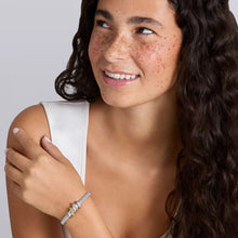 Load image into Gallery viewer, Two-Tone Five Ring Diamond Caviar Bracelet | 6mm