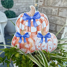 Load image into Gallery viewer, Pumpkin Medley Duet Reversible Garden Stake