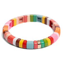 Load image into Gallery viewer, Sugar Stripe Tile Bracelet