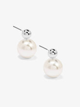 Load image into Gallery viewer, Double Ball Pearl Earring
