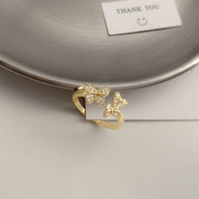 Load image into Gallery viewer, Simple Zircon Butterfly Women's Ring
