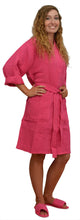 Load image into Gallery viewer, Kimono Cotton Waffle Robe, 36" One Size fits Most
