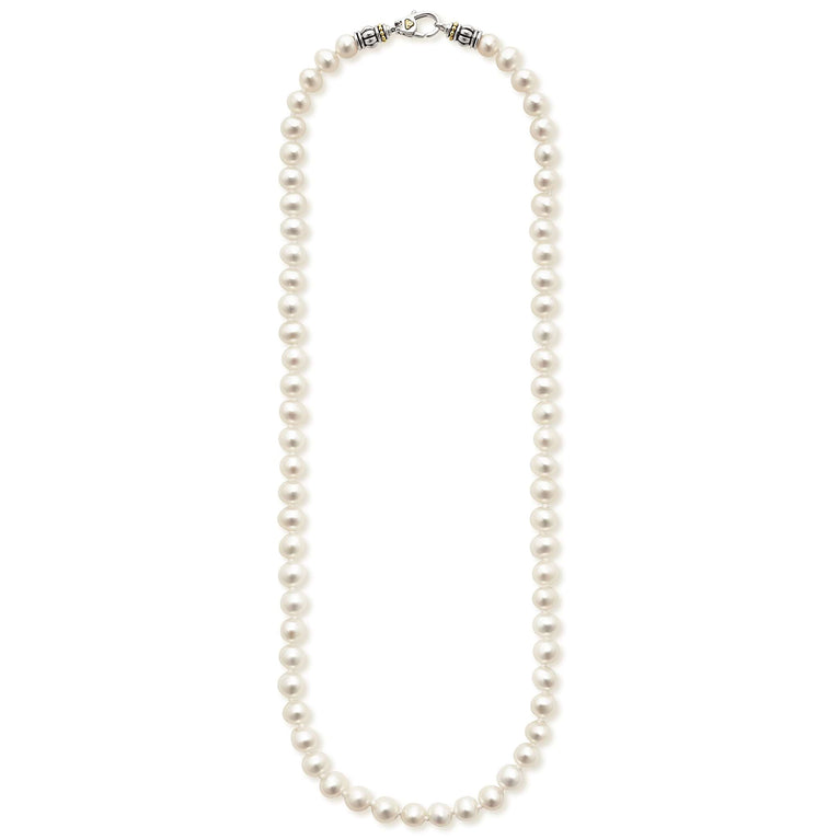 SS 18K Luna Pearl 6mm Small Strand Necklace