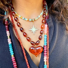 Load image into Gallery viewer, Roxie Beaded Necklace With Heart Charm
