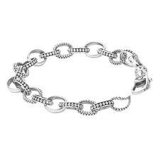 Load image into Gallery viewer, SS Signature Caviar Small Smooth Link Bracelet
