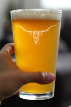 Load image into Gallery viewer, Longhorn Pint Glass for Beer - 16 oz.
