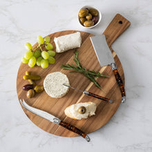 Load image into Gallery viewer, French Home 3-Piece Laguiole Tortoise Shell Cheese Knife Set
