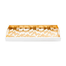 Load image into Gallery viewer, Modern Moiré Lacquer Bar Tray in Gold
