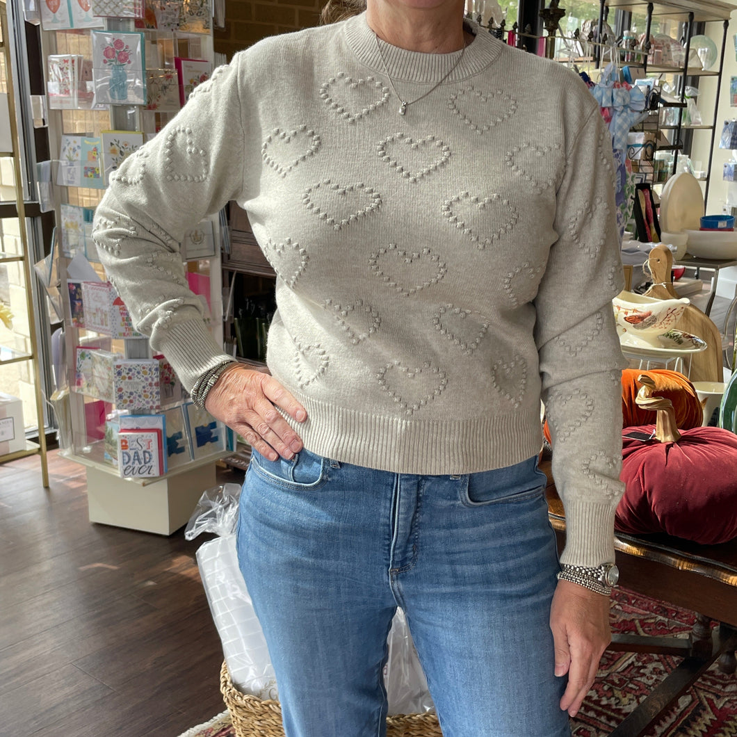 Crop Heart Sweater