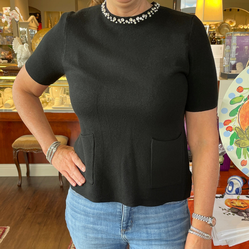 Caille Pocket Knit Top