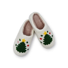 Load image into Gallery viewer, Tree Icon Plush Slippers
