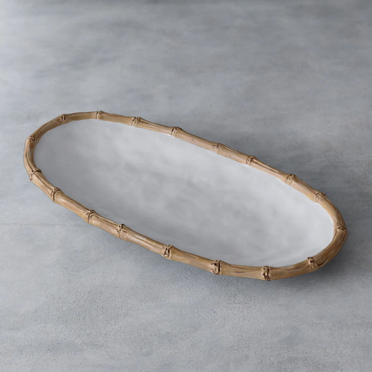 Bamboo Medium Oval Melamine Platter