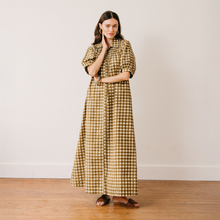 Load image into Gallery viewer, Painted Gingham Oasis Dress
