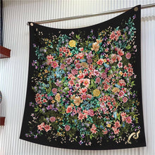 Load image into Gallery viewer, Rose Floral Satin Shawl Scarf for Women
