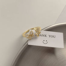 Load image into Gallery viewer, Simple Zircon Butterfly Women's Ring
