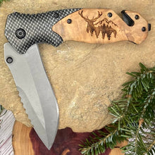 Load image into Gallery viewer, Deer Mountain Trees Pocket Knife
