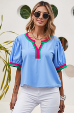 Load image into Gallery viewer, Shift V- Neck Collision Top
