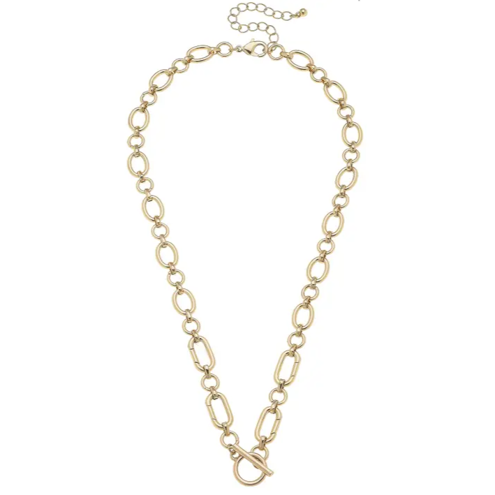 Sasha Toggle Front Charm Necklace