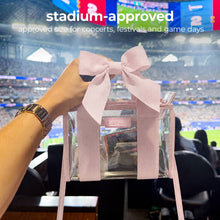 Load image into Gallery viewer, Case-Mate Ballet Pink Bow Clear Stadium Bag

