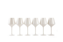 Load image into Gallery viewer, Acrylic Stemmed Wine Glasses - White
