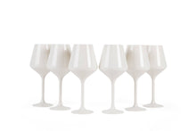 Load image into Gallery viewer, Acrylic Stemmed Wine Glasses - White
