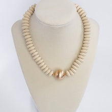 Load image into Gallery viewer, Short Statement Necklace with Gold Center
