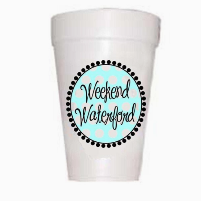 Weekend Waterford Styro Cups