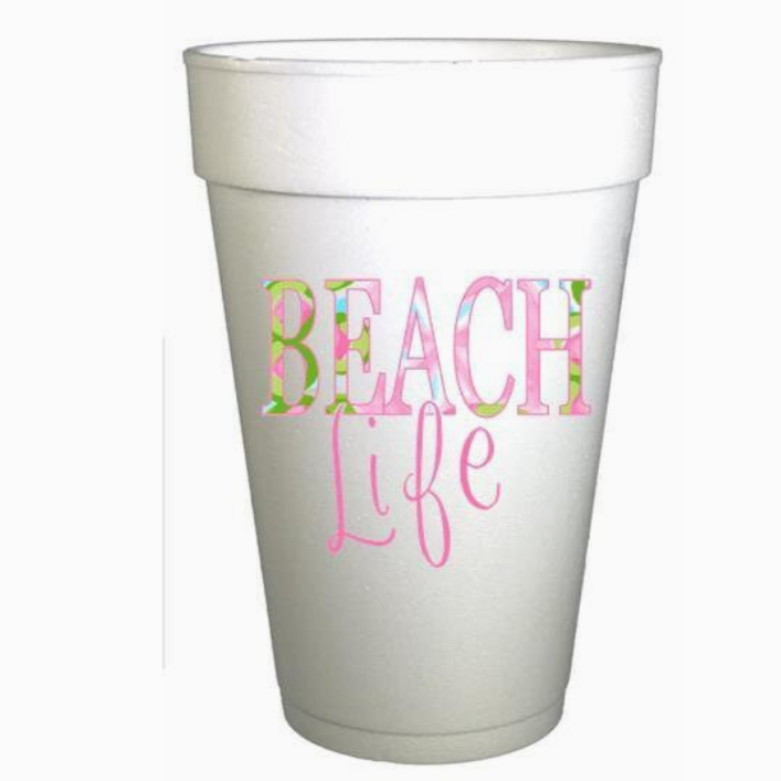 Beach Life Styro Cups