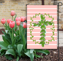 Load image into Gallery viewer, Pretty Pink Cross Garden Flag
