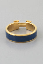 Load image into Gallery viewer, Enamel H Design Ring
