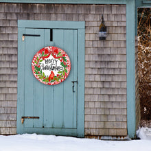 Load image into Gallery viewer, Quilted Christmas Cardinal Door Hanger
