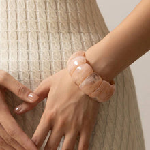 Load image into Gallery viewer, Color-Block Acrylic Stretch Cord Bracelet
