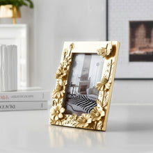 Load image into Gallery viewer, Gold Resin Boho Spring Time Photo Frame, 4x6 inches
