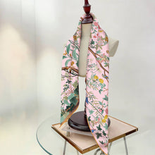 Load image into Gallery viewer, Jungle Birds Twill Silk Travel Sun Scarf

