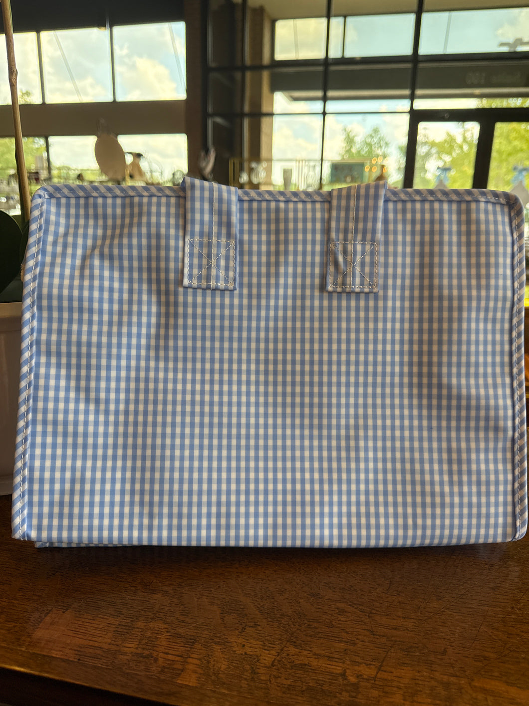 Gingham Skyl Overnight Tote