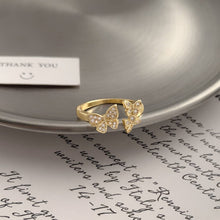 Load image into Gallery viewer, Simple Zircon Butterfly Women's Ring
