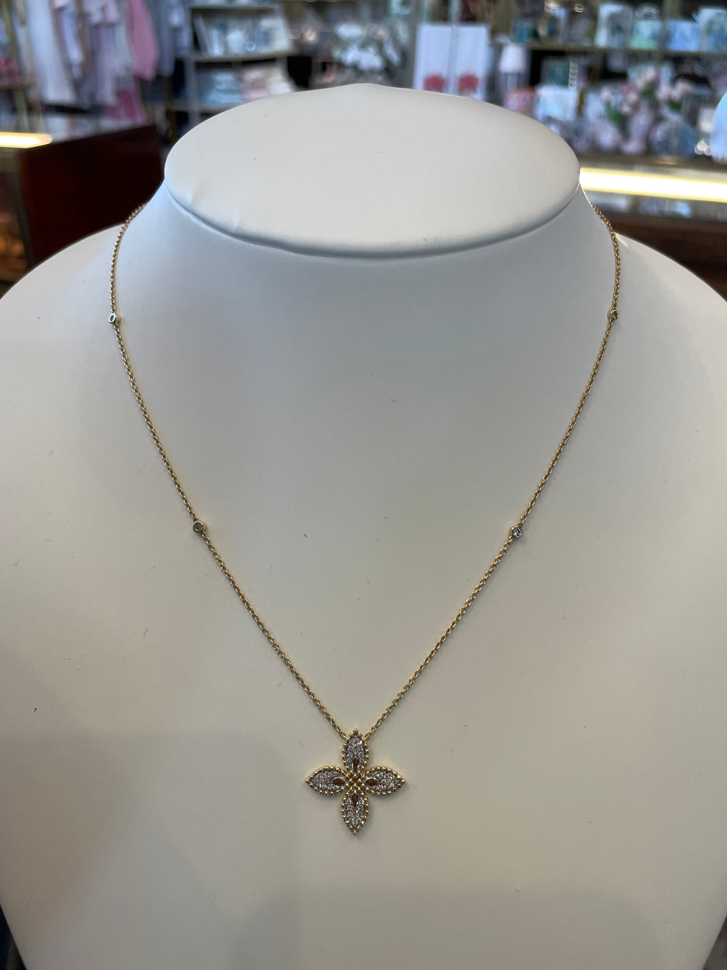 14K YG Diamond Necklace
