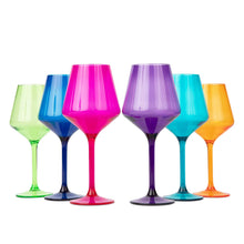 Load image into Gallery viewer, Acrylic Stemmed Wine Glasses - Jewel
