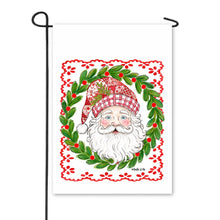 Load image into Gallery viewer, Quilted Santa Garden Flag
