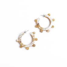 Load image into Gallery viewer, Natural Bead Hoops
