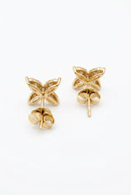Load image into Gallery viewer, 14K Yellow Gold Diamond "X" Stud Earrings, 0.56 ctw
