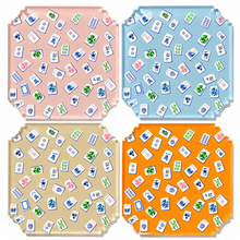 Load image into Gallery viewer, Boxed Acrylic Coaster Set of 4, Preppy Mahjong
